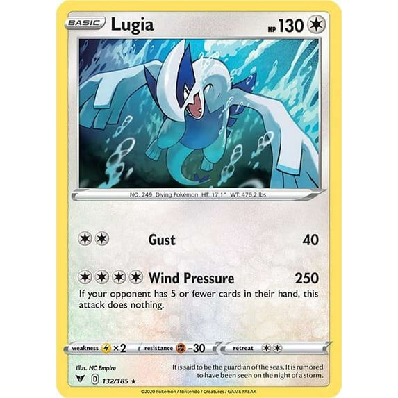 Pokemon Vivid Voltage Lugia #132