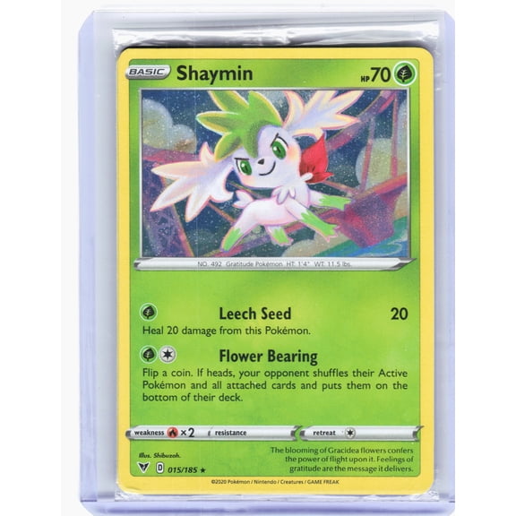 Pokemon Vivid Voltage Shaymin Holo Holo Rare Sealed #15 English 2020 Near Mint