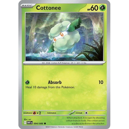 Pokemon White Flare Common Cottonee #4