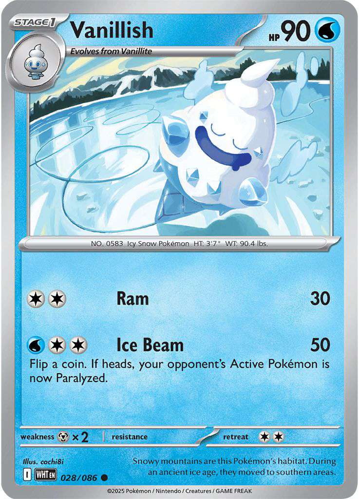 Pokemon White Flare Common Vanillish #28 - Walmart.com Pokemon White Flare Common Vanillish #28 - Walmart.com