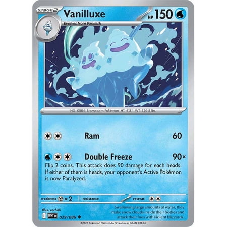 Pokemon White Flare Uncommon Vanilluxe #29