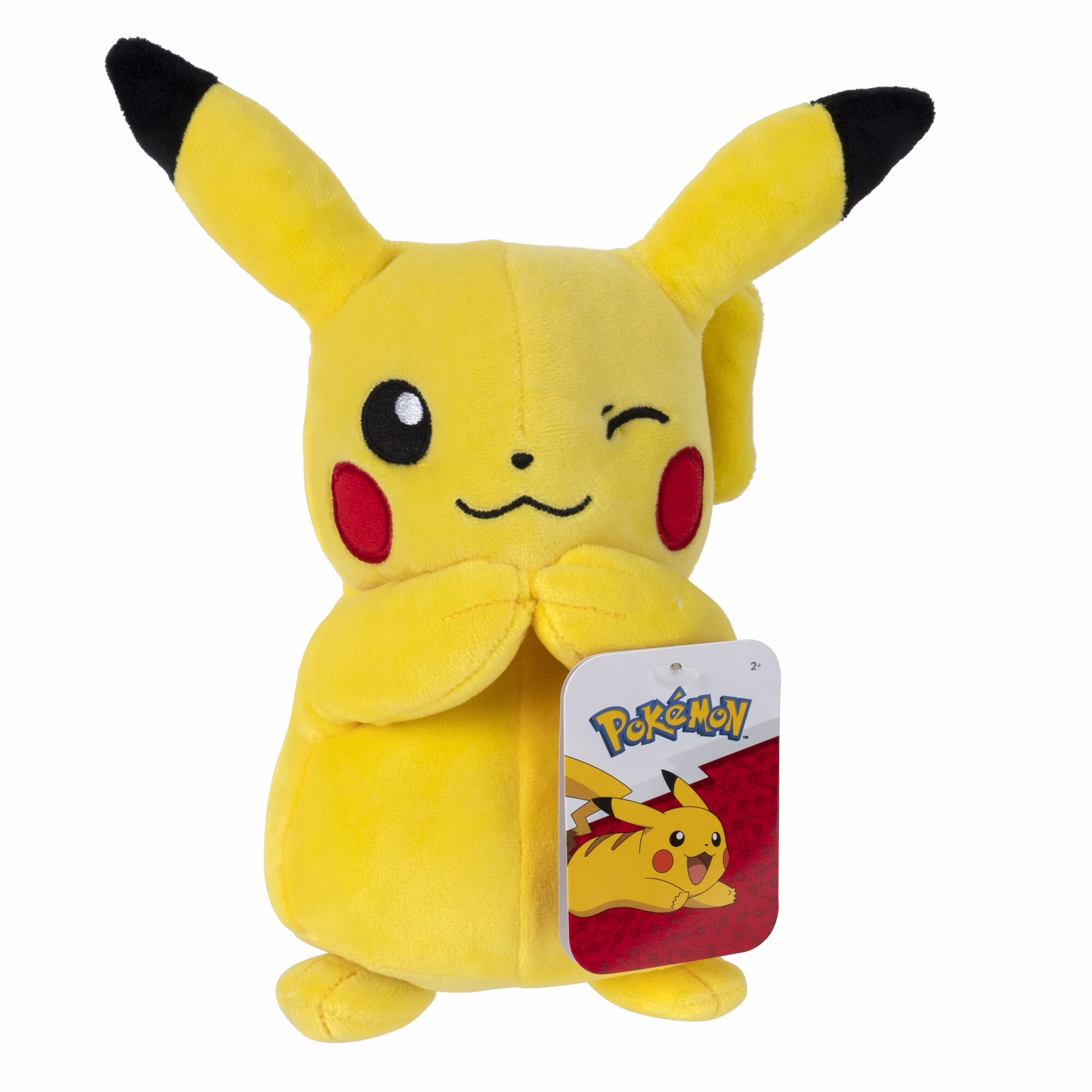 thumbnail image 1 of Pokemon Winking Pikachu 8-Inch Plush Stuffed Animal Toy - Officially Licensed, 1 of 5