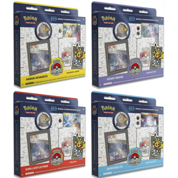 Pokemon World Championships Deck 2019 Set of 4 Starter Decks
