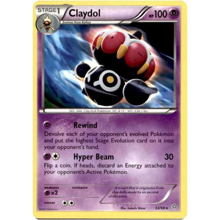 Pokemon X & Y Ancient Origins Single Card Rare Claydol #33