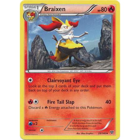 Pokemon X & Y Base Set Braixen #25