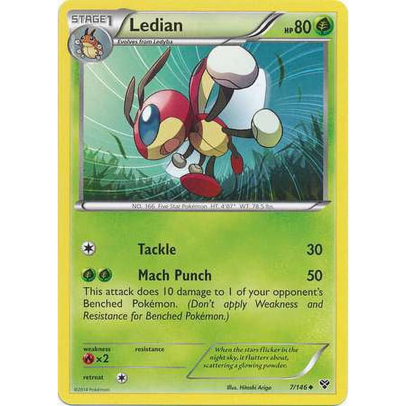 Pokemon X & Y Base Set Ledian #7