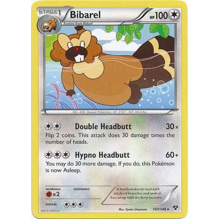 Pokemon X & Y Bibarel #107