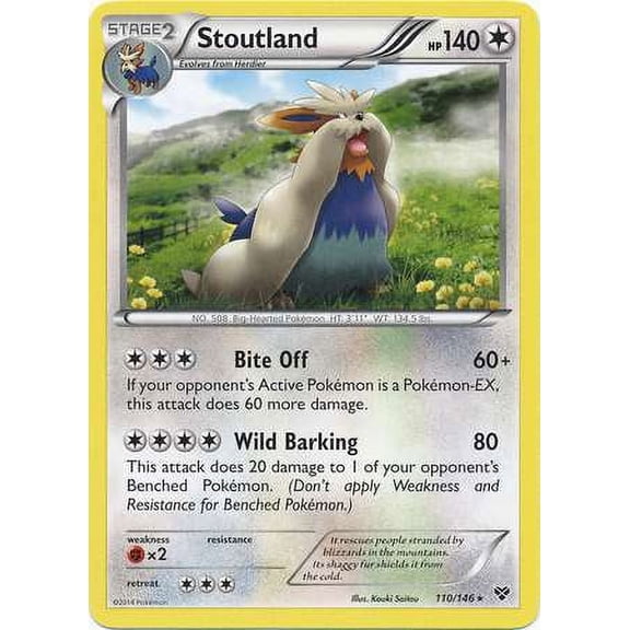 Pokemon X & Y Stoutland #110