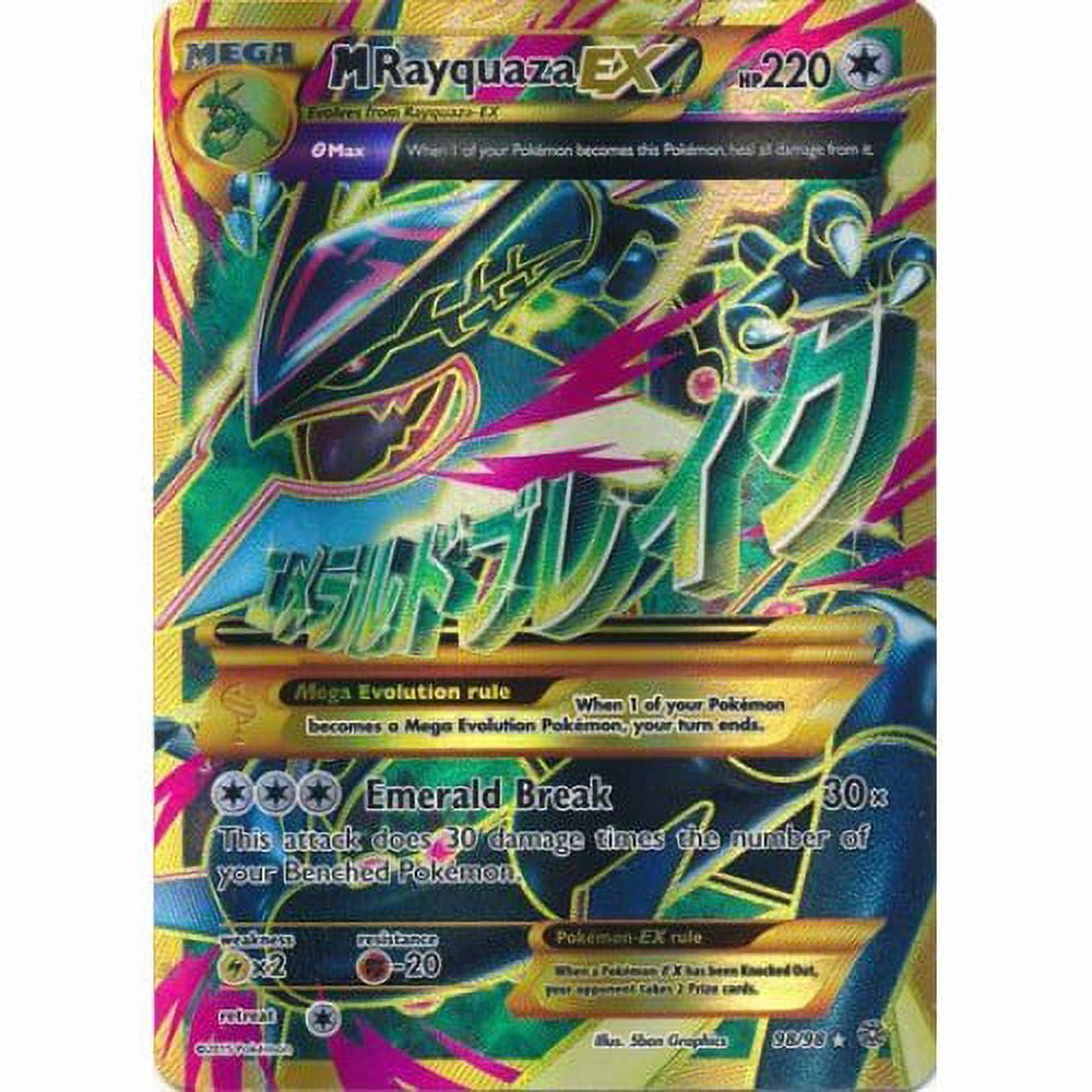 MEGA M RAYQUAZA EX BGS 8 SHINY XY ANCIENT ORIGINS 98/98 Pokemon Full Art  PSA CGC