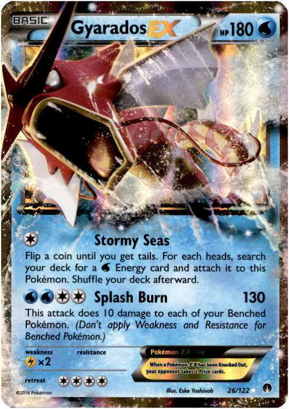 Pokemon XY BREAKpoint Ultra Rare Gyarados EX #26 - Walmart.com