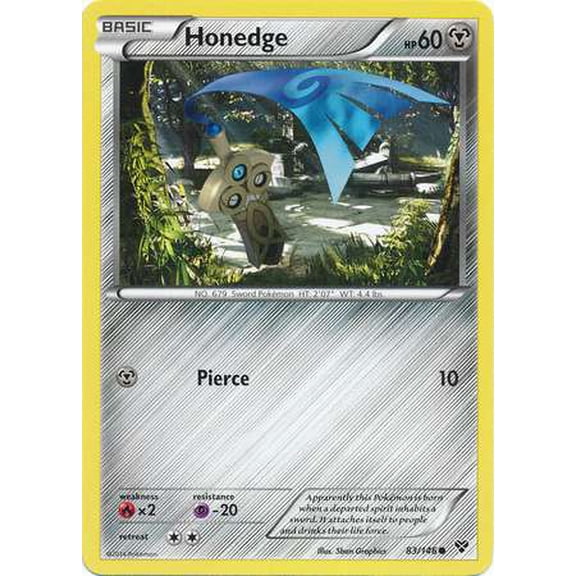 Pokemon XY Base Set Common Honedge #83