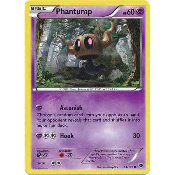 Pokemon XY Base Set Common Phantump #54