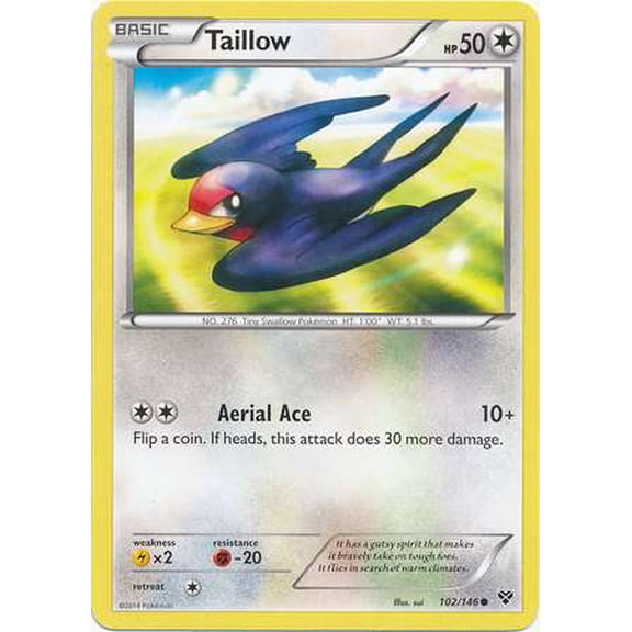 Pokemon XY Base Set Common Taillow #102