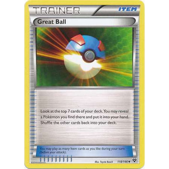 Pokemon XY Base Set Uncommon Great Ball #118