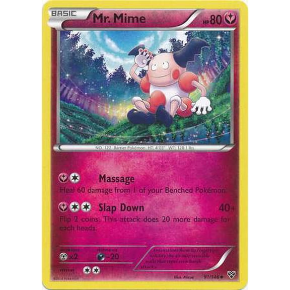 Pokemon XY Base Set Uncommon Mr. Mime #91