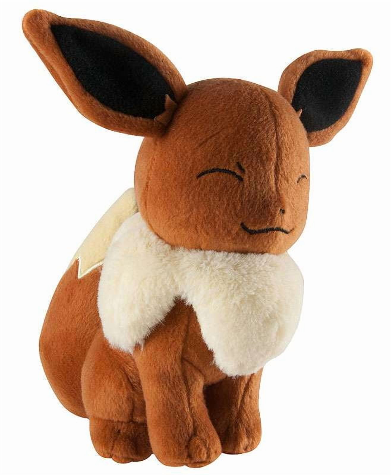 イーモン 8 Inch Pokemon XY Eevee Plush Toy [Eyes Closed & Smirking] for Pre