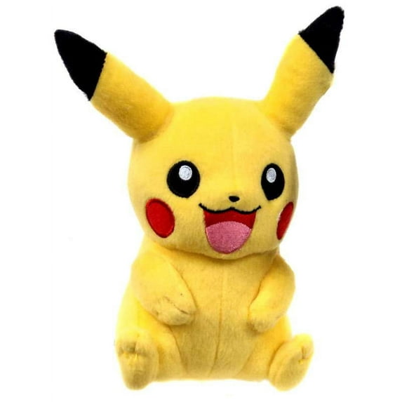 Pokemon XY Pikachu Plush (Sitting Open Mouth, Arms Down)