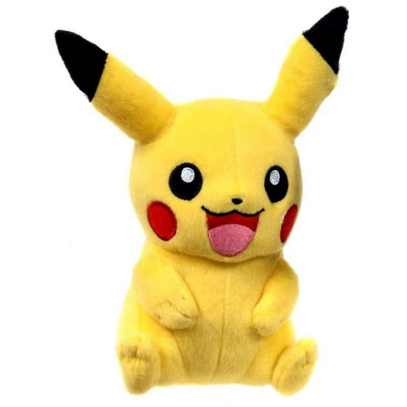 Pokemon XY Pikachu Plush (Sitting Open Mouth, Arms Down)