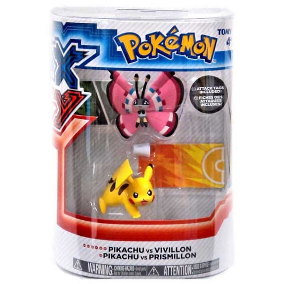 Pokemon XY Pikachu vs Vivillon Figure 2-Pack