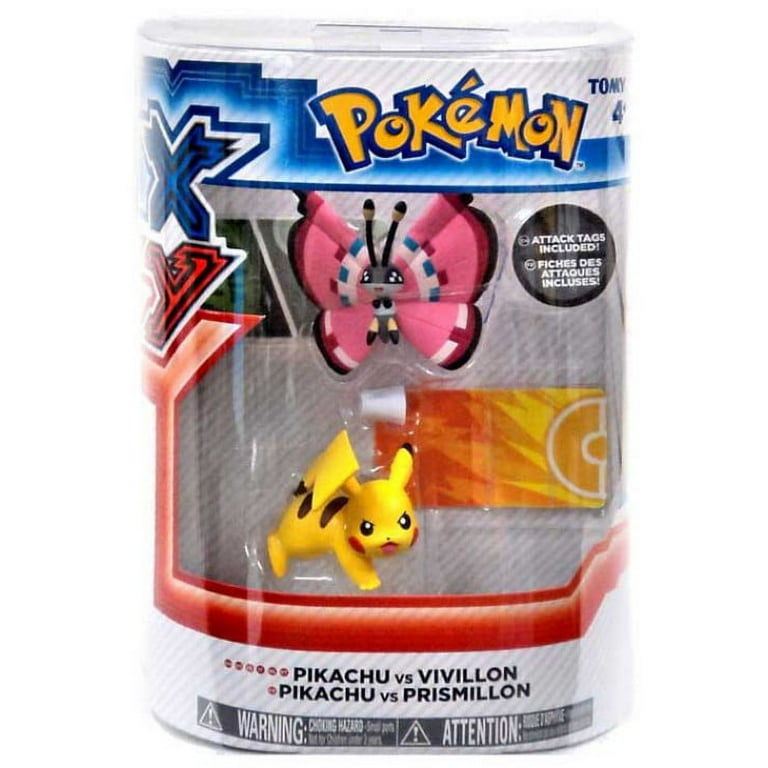 Pokemon XY Pikachu vs Vivillon Figure 2-Pack 