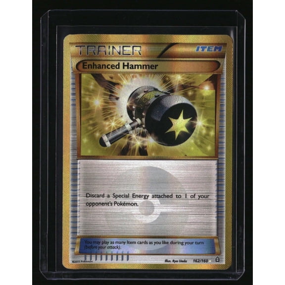 Pokemon XY Primal Clash Enhanced Hammer 162 Secret Rare 162/160 Trading Card