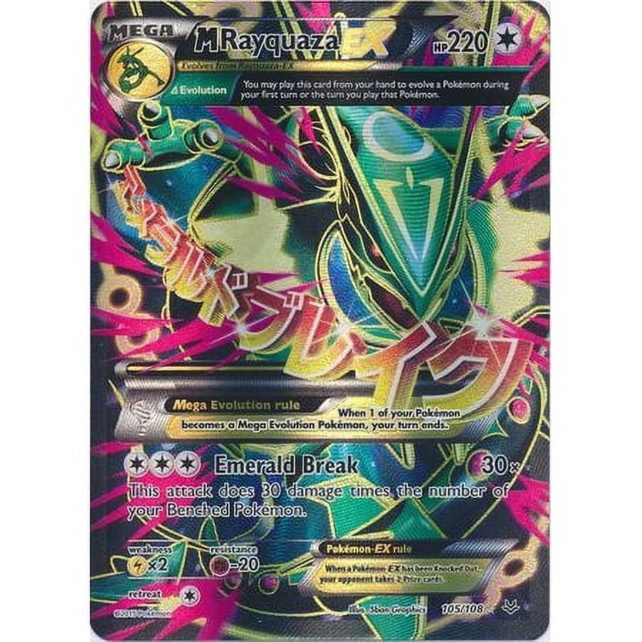 Pokemon XY Roaring Skies Mega Rayquaza EX - 105/108 - Full Art