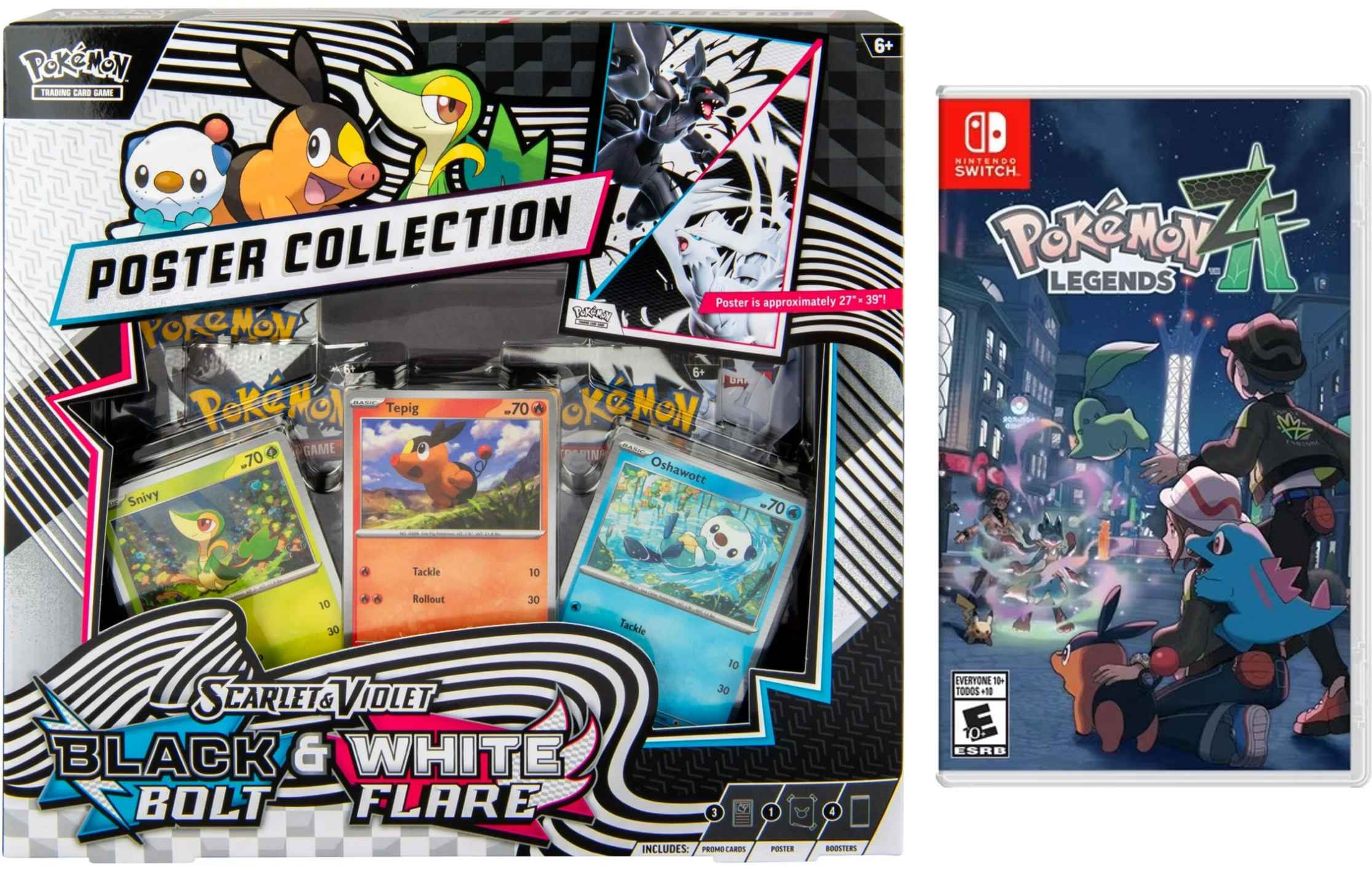 Pokmon Legends: Z-A - Nintendo Switch + Pokmon TCG Scarlet & Violet 10.5 Unova Poster Collection Box