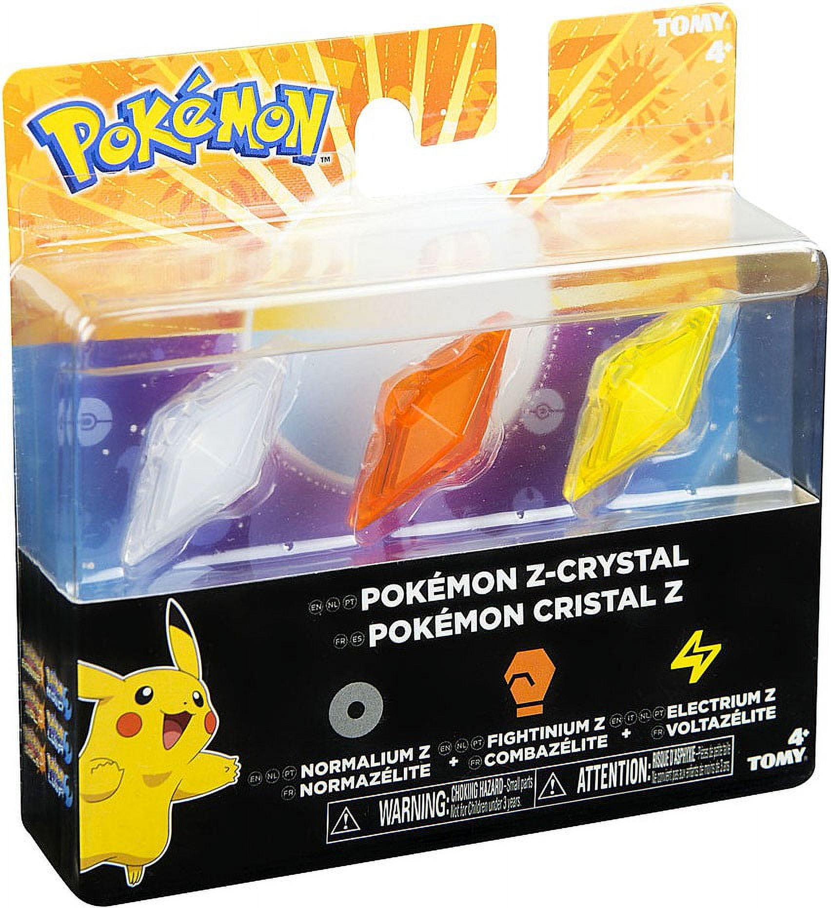 Pokemon Z-Ring Normalium Z, Frightinium Z & Electrium Z Crystal 3-Pack