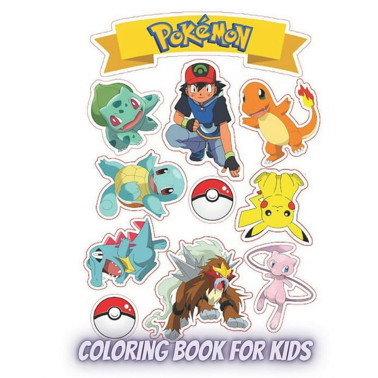 Pokemon Coloring Books for Kids Ages 4-8 - Bundle with 3 Pokemon Coloring  and Activity Books with Games, Puzzles, and More Plus Poster Book and