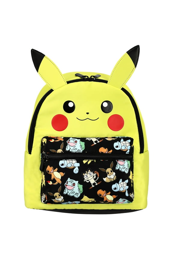 Pokemon's Pikachu Adorable Mini Backpack with 3d Ears
