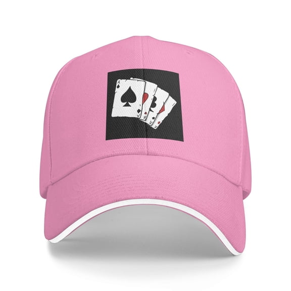 Poker A Unisex Adult Baseball Caps Adjustable Casquette Dad Hat Sandwich Cap Outdoors Headwear