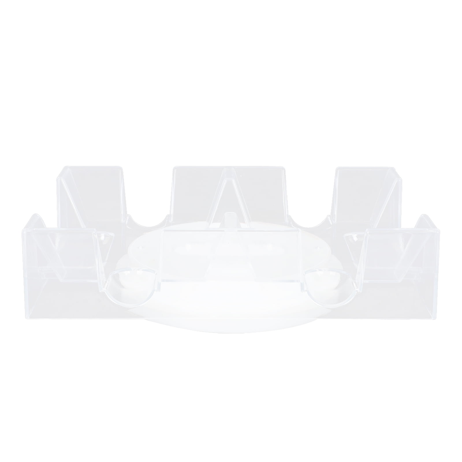 Poker Box Clear Playing Card Holder Plastic Serving Tray Canasta Gaming