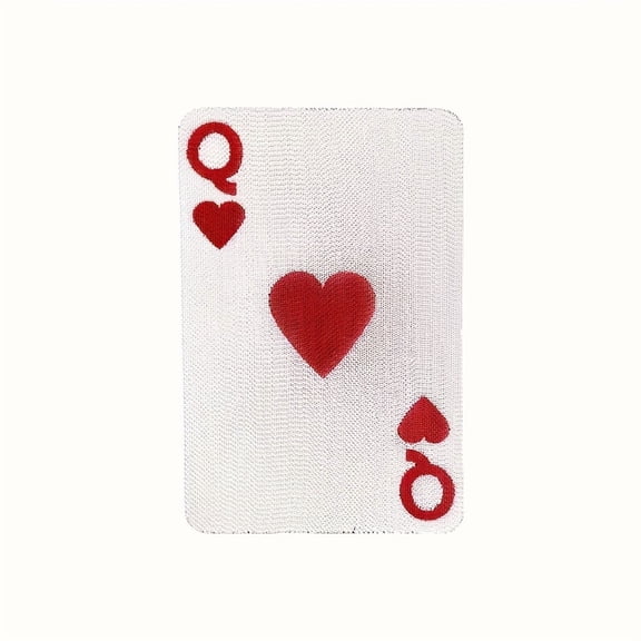 Poker Card Cat Scratching Pad - Wall-Mount Cardboard Mat w/ Heart/Club Designs - Durable & Non-Shedding (Herbal-Free)
