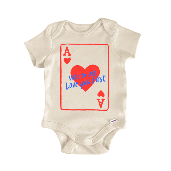 Poker Cards Casino Heart Newborn Baby Bodysuit