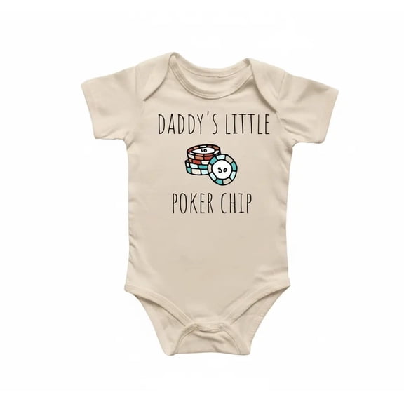 Poker Chips Vegas Newborn Gift Baby Bodysuit