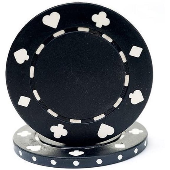 Poker Chips a– 50-Piece Set poker chip of 11.5-Gram Blackjack Chips with Suited Design - Made of Comp