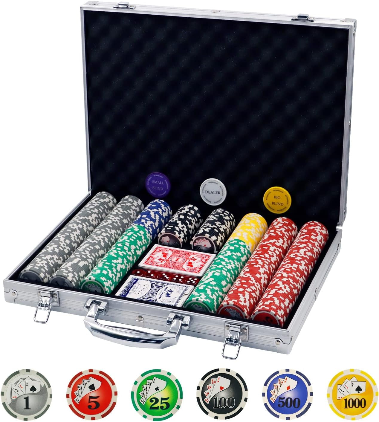 Free Shipping! 500 Chip Poker Game Set - Walmart.com