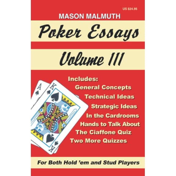 Pre-Owned Poker Essays, Volume III: v. 3 Paperback
