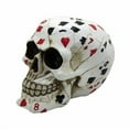 thumbnail image 1 of Poker Face Cards Skull Collectible Figurine, 1 of 1