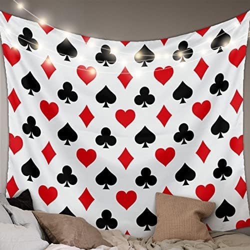 Poker Game Themed Tapestry Wall Hanging Tapestries Las Vegas Theme