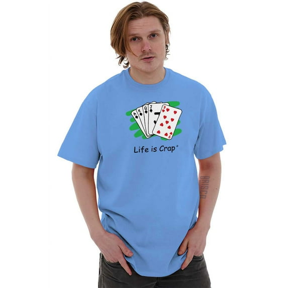 Poker Hand Awful Losing Gamble Men's Graphic T Shirt Tees Brisco Brands L