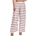 thumbnail image 1 of Poker Print Pants Hearts s Clubs Spades Office Wide Leg Pants Woman Big Size Harajuku Graphic Straight Trousers, 1 of 6