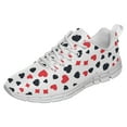 thumbnail image 1 of Poker Print Shoes for Men Women Running Sneakers Breathable Casual Sport Tennis Shoes White Size 9, 1 of 5