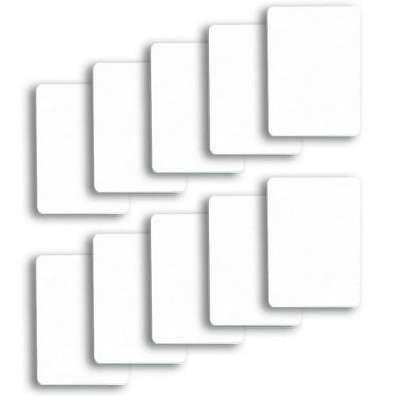 Poker Size Cut Cards 10-pack, White