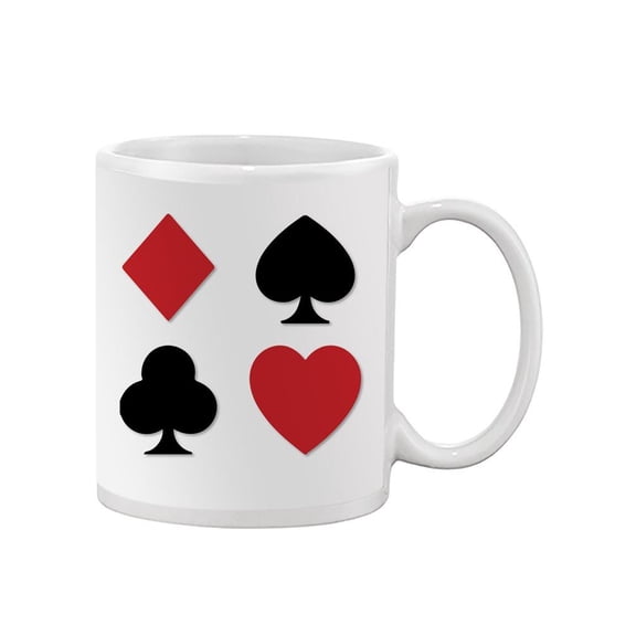 Poker Suits Mug - SPIdeals Designs,