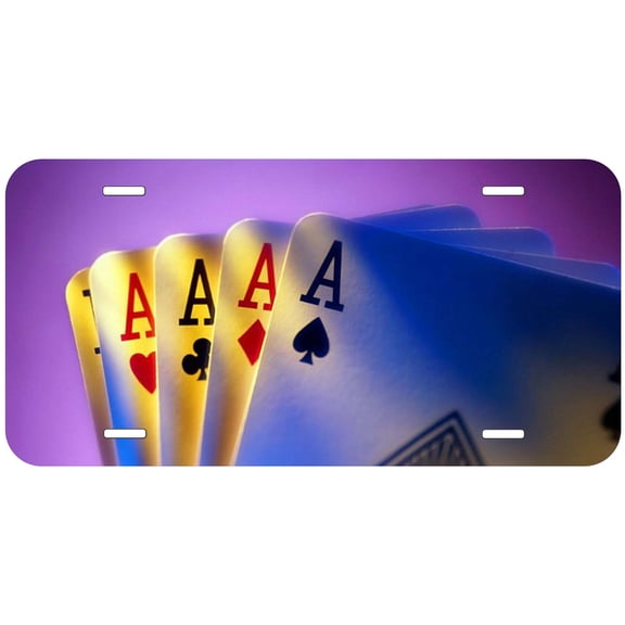 Poker TAG01 Novelty Car Auto License Plate