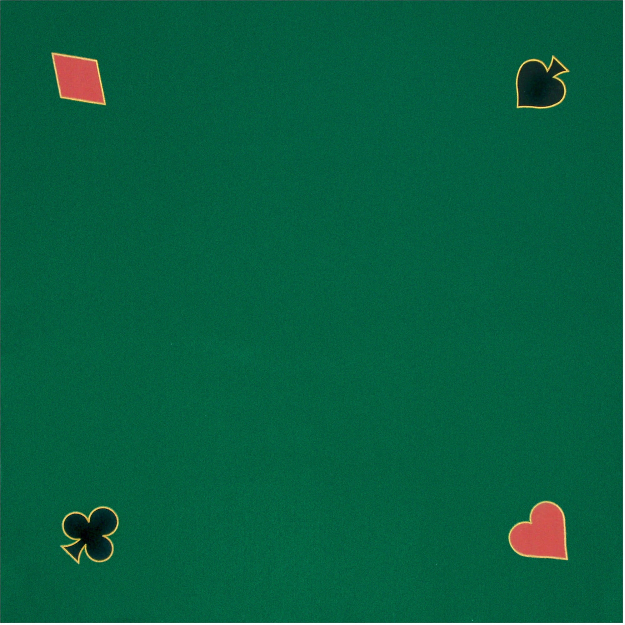 Poker Table Top 40x40-Inch Cotton Table Pad for Casino Games or Puzzles - Lightweight and Portable