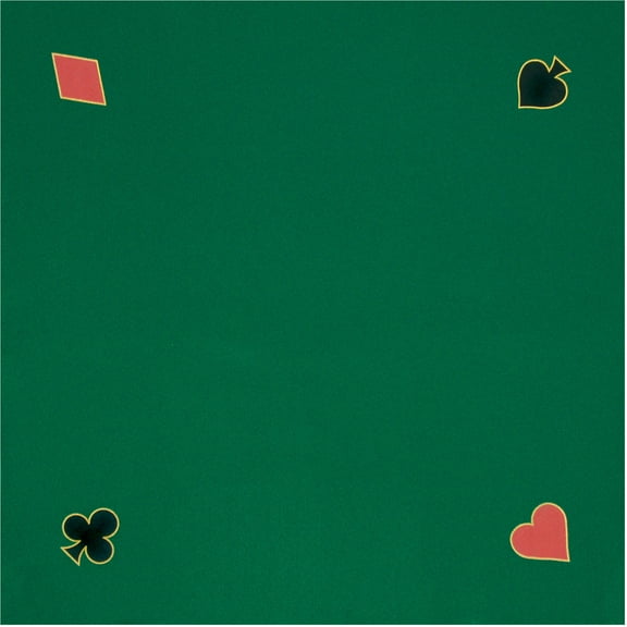 Poker Table Top 40x40-Inch Cotton Table Pad for Casino Games or Puzzles - Lightweight and Portable