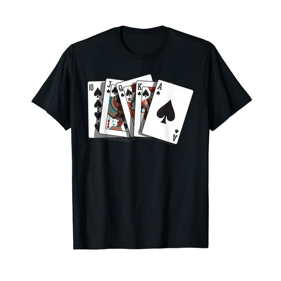 Poker Texas Hold'Em - Gambling Casino Royal Flush Poker T-Shirt