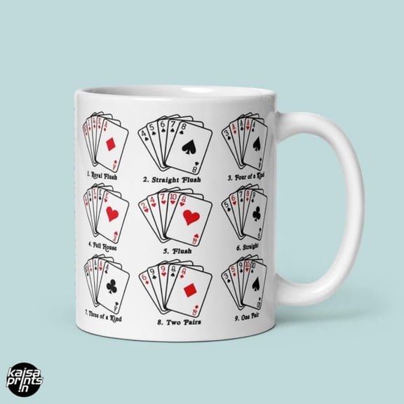 Poker ds Mug, d Rankings Cheaheeup Poker Night, Texas Holdem Player Gift.